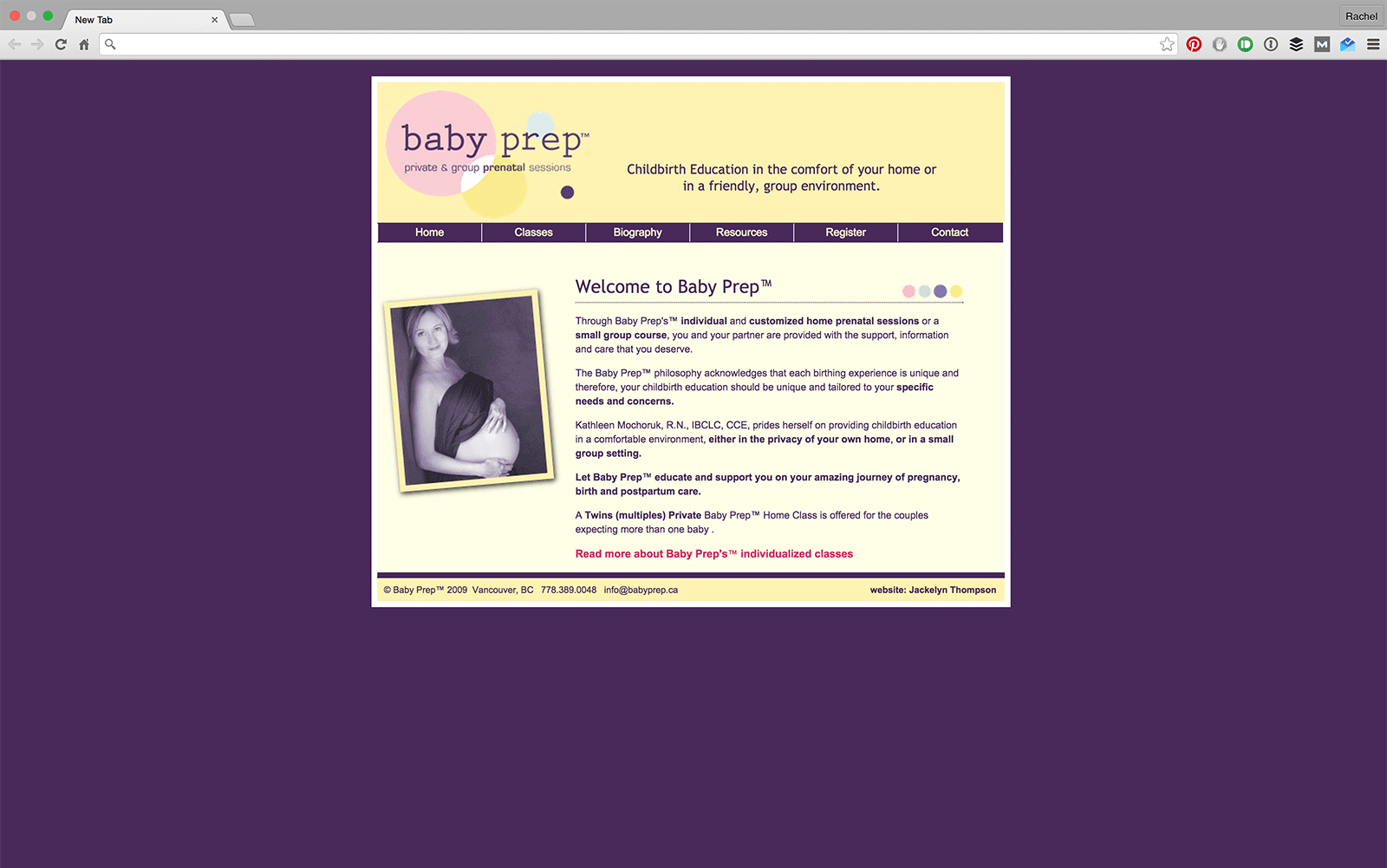 Baby Prep™ previous design.