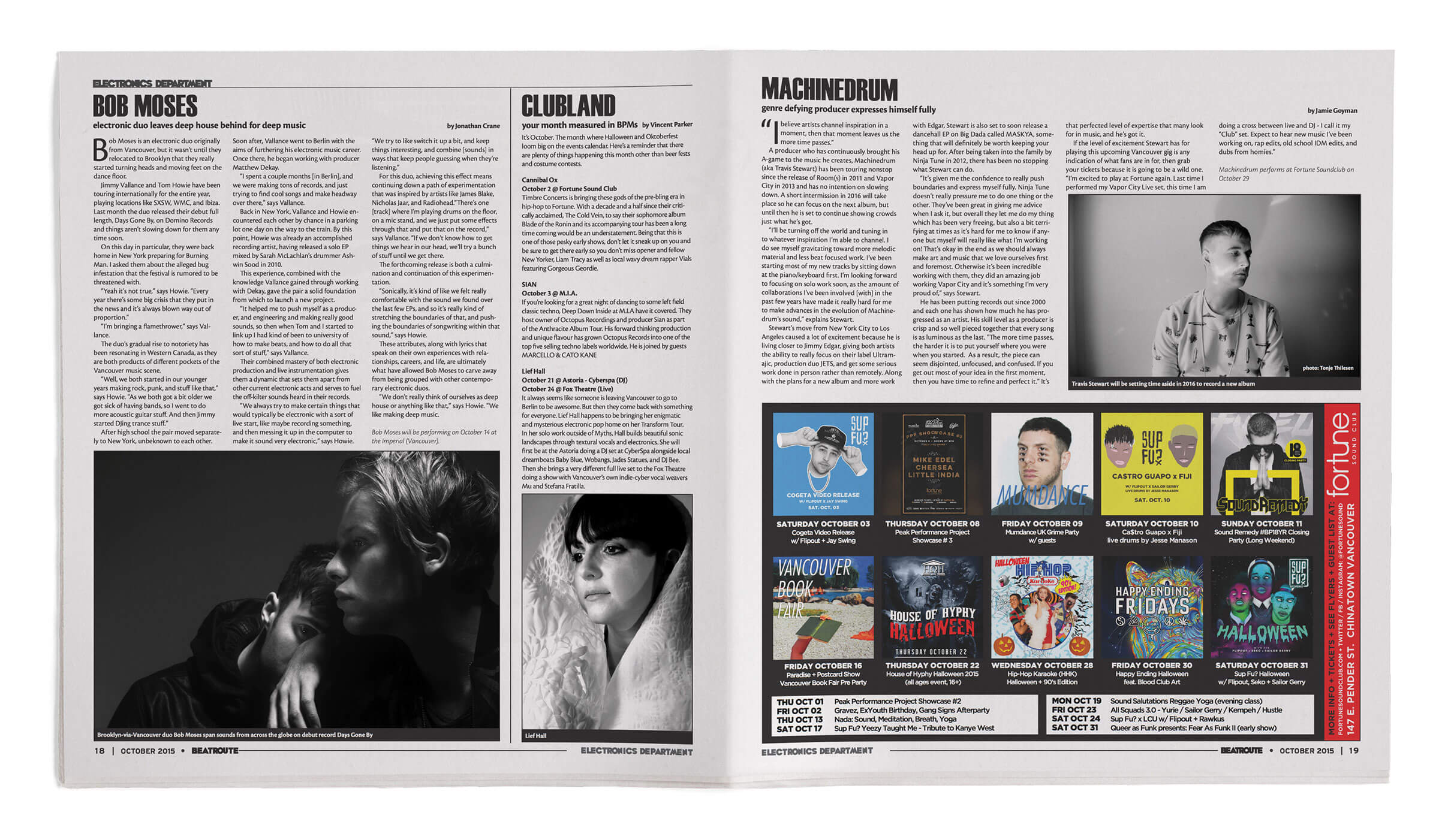 Beatroute Magazine, Select Spread