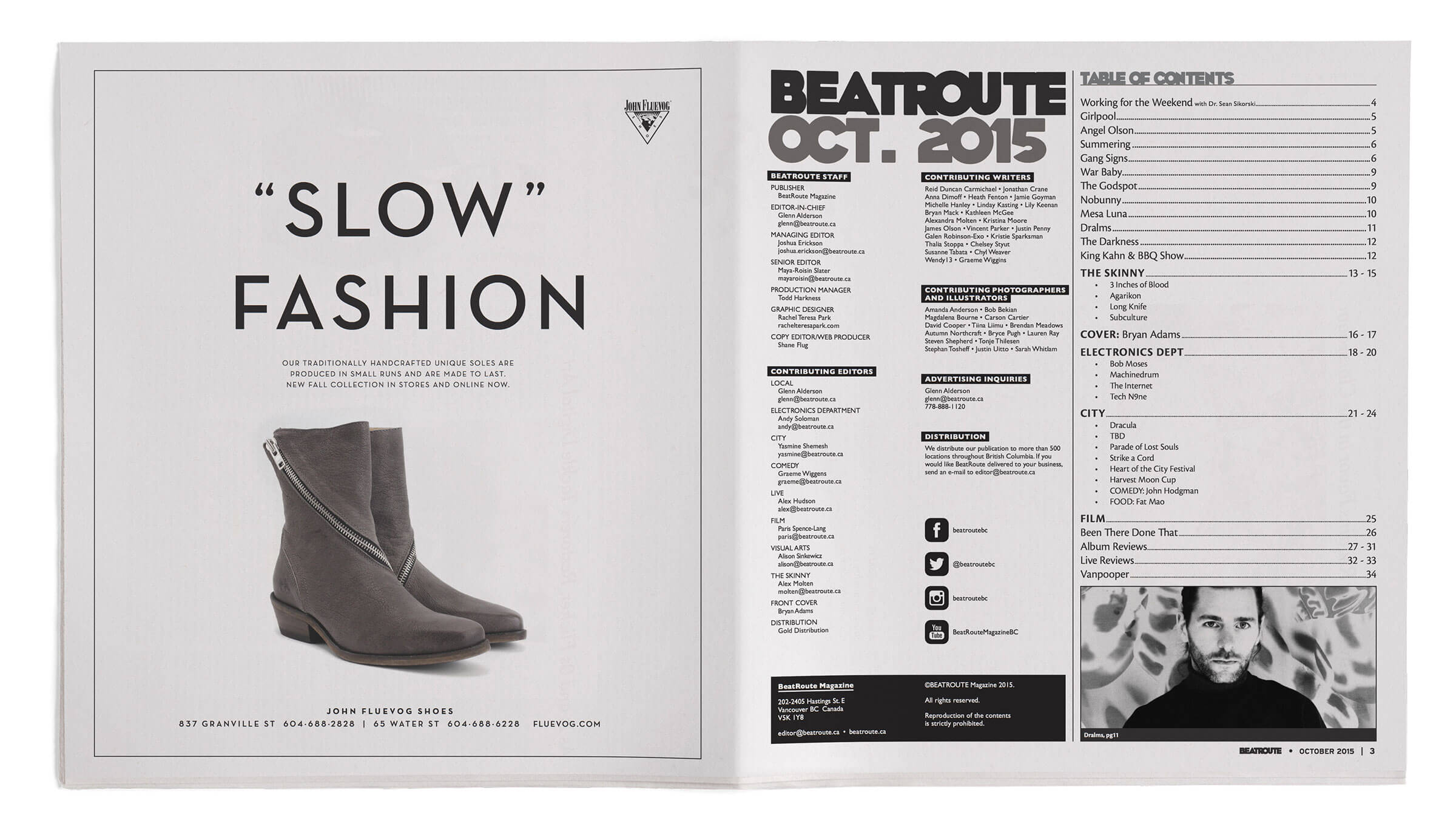 Beatroute Magazine, Select Spread