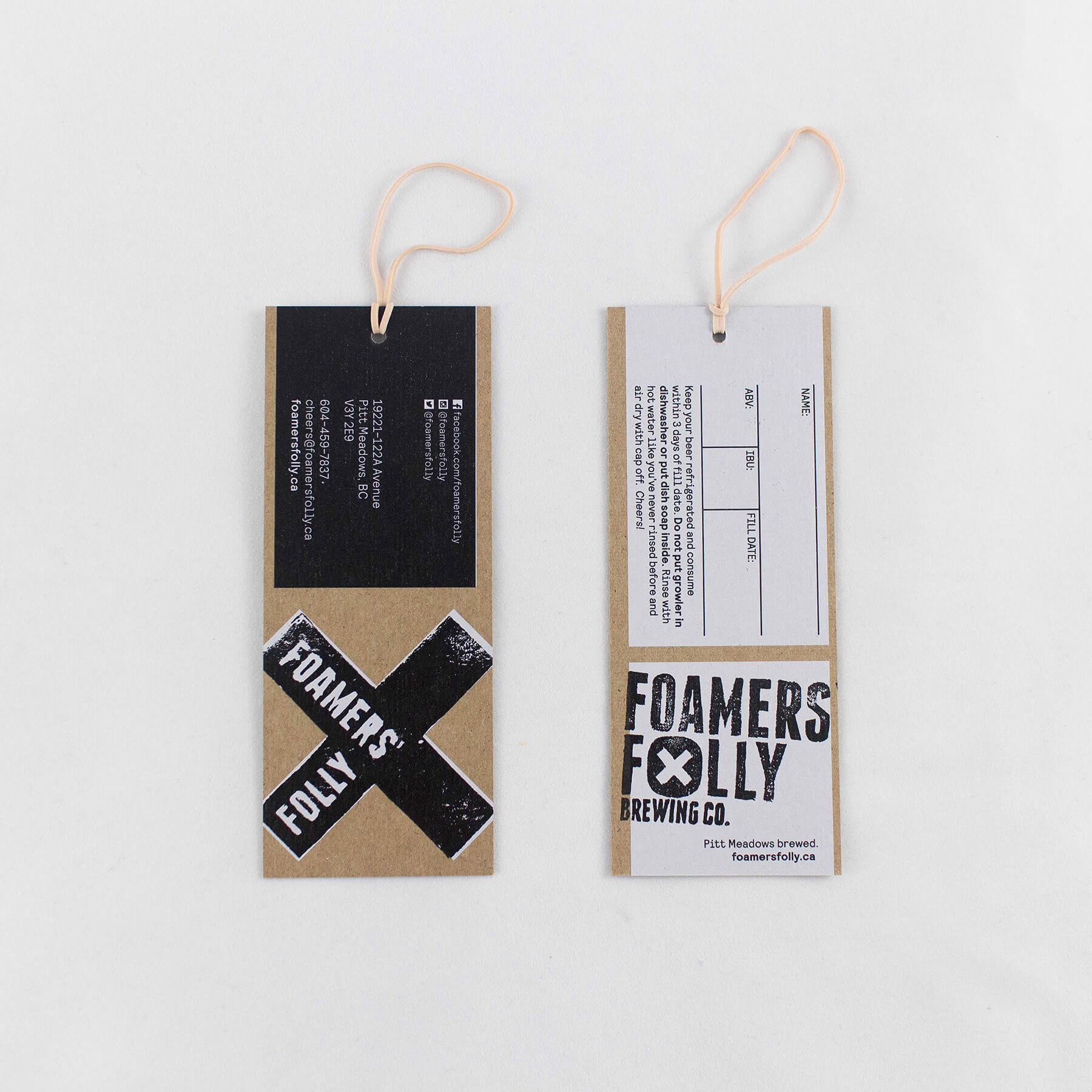 Foamers' Folly Brewing Co. graphic design by Rachel Teresa Park and Michael Strasky