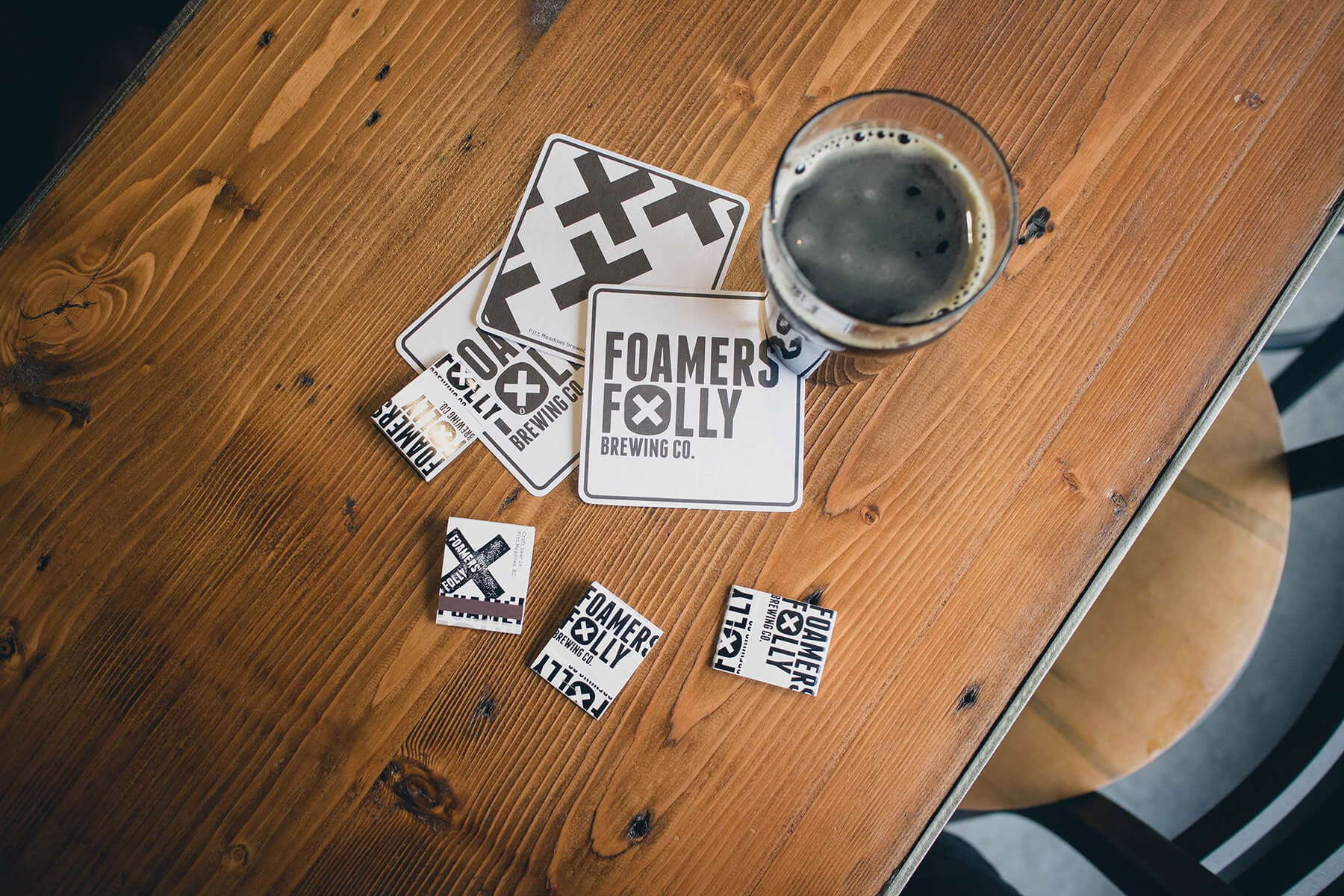 Foamers' Folly Brewing Co. graphic design by Rachel Teresa Park and Michael Strasky