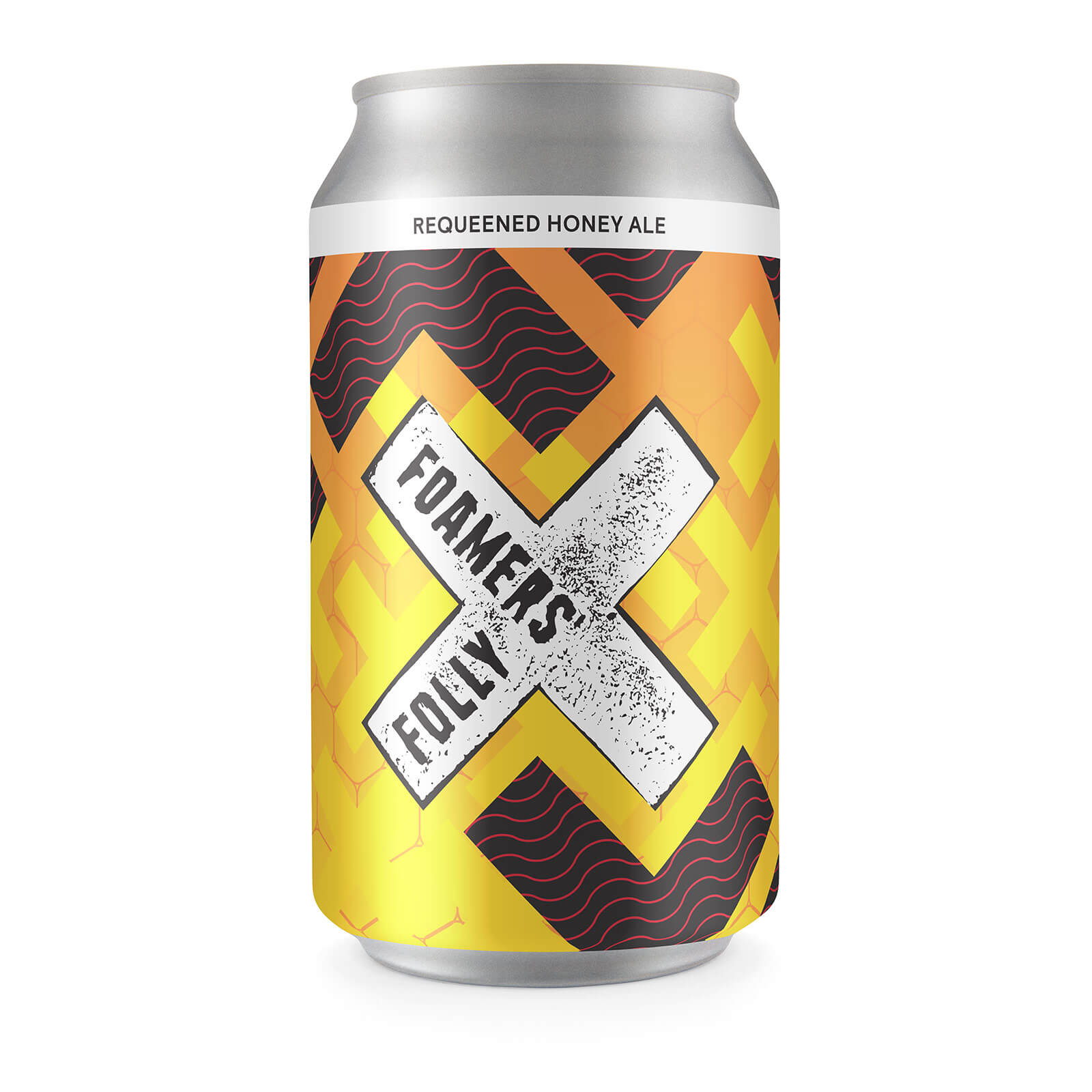 Foamers' Folly Brewing Co. ReQueened Honey Ale can design