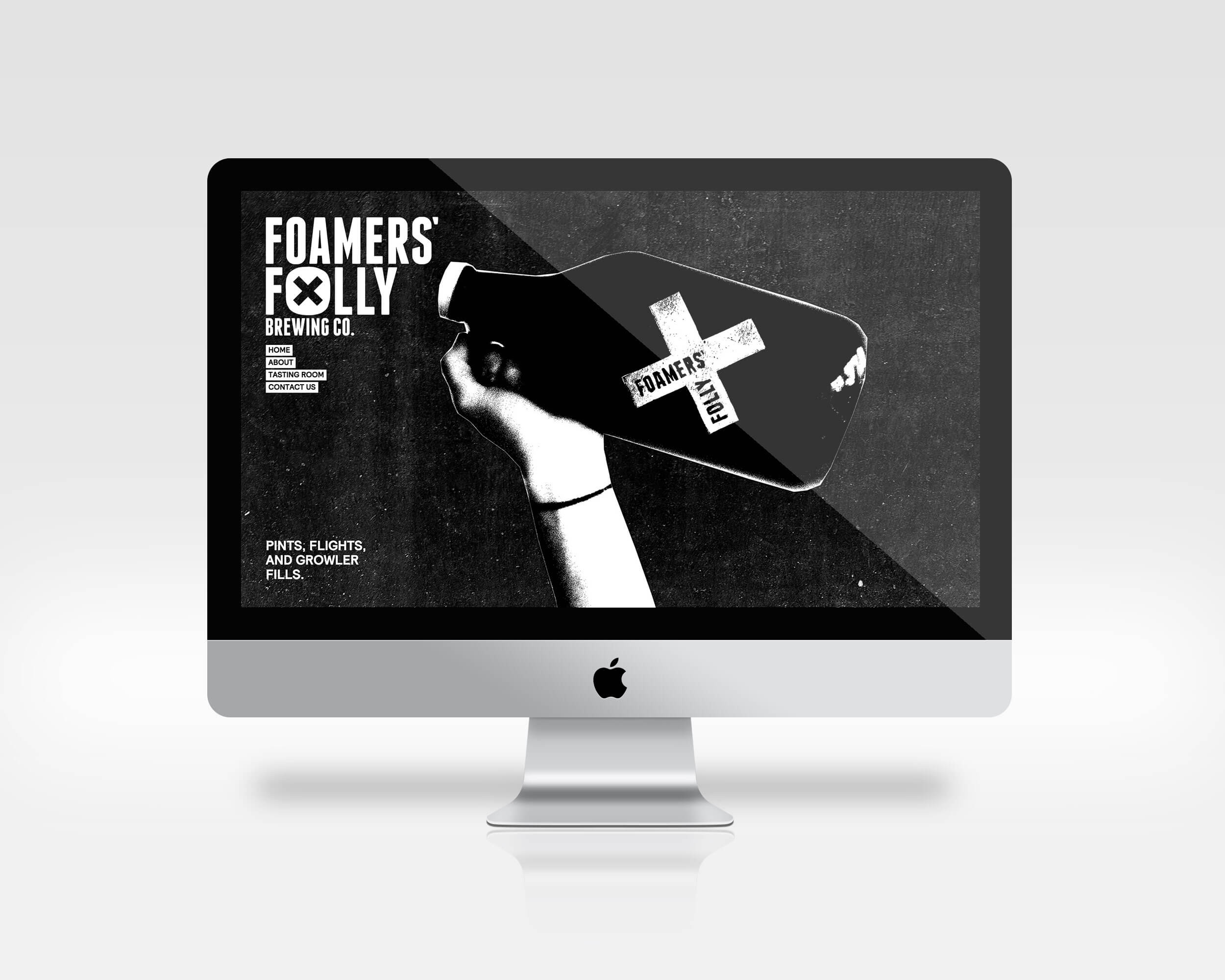 Foamers' Folly Brewing Co. graphic design by Rachel Teresa Park and Michael Strasky