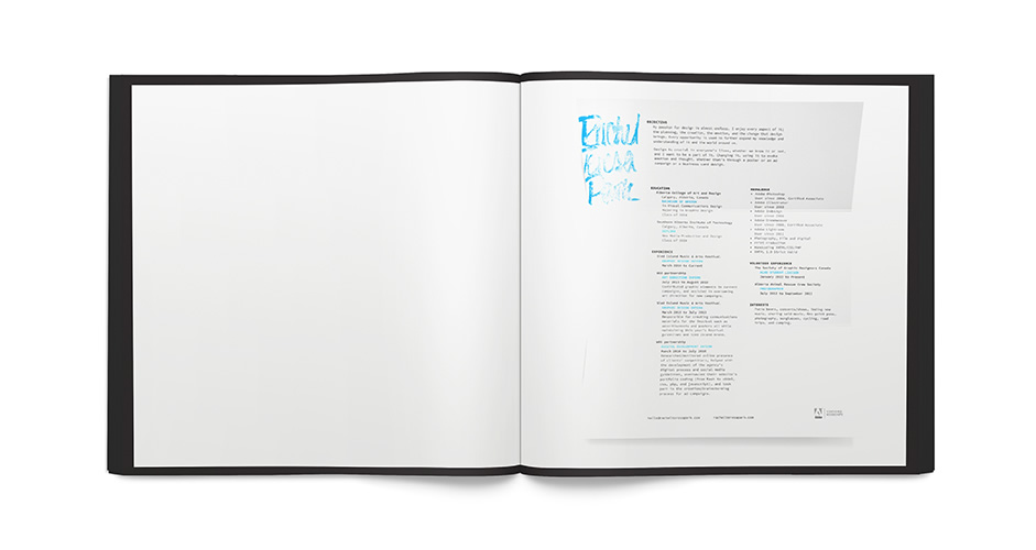 CV/Resume spread